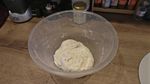 Initial mix of wet and dry ingredients